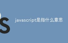 javascript是指什么意思