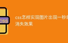 css怎样实现图片出现一秒后消失效果
