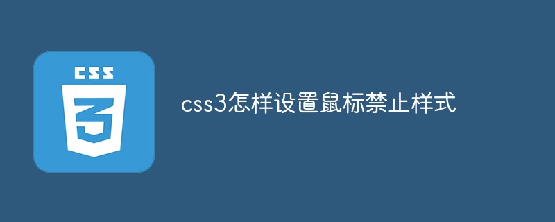 css3怎樣設定滑鼠禁止樣式