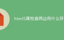 html5属性值两边用什么符号
