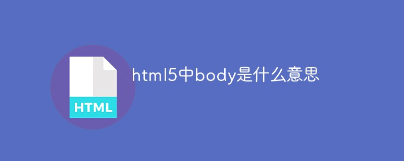 html5中body是什麼意思