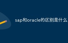 sap和oracle的区别是什么