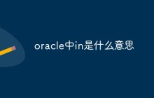 oracle中in是什么意思