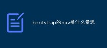 bootstrap的nav是什麼意思