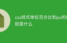 css样式单位百分比和px的区别是什么