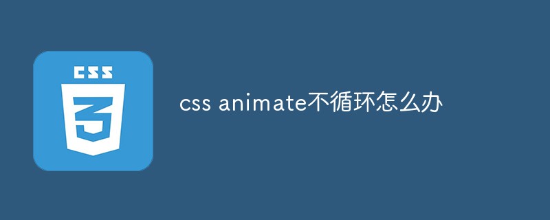 What should I do if css animate does not loop?
