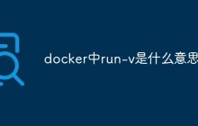 docker中run-v是什么意思
