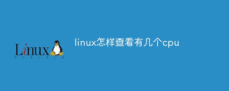linux怎麼檢查有幾個cpu