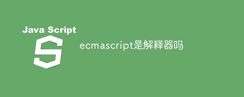 Ist Ecmascript ein Dolmetscher?