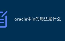 oracle中in的用法是什么
