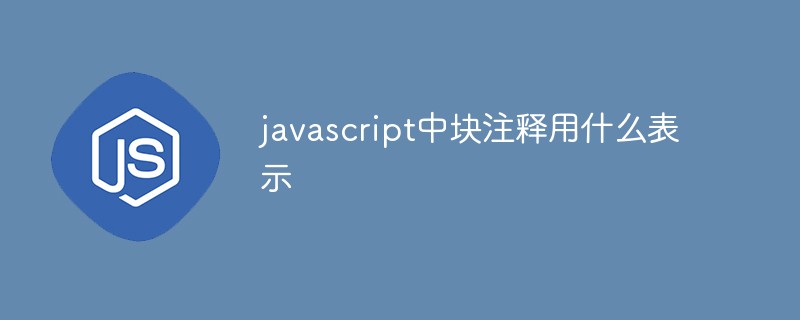 JavaScriptのブロックコメントとはどういう意味ですか?