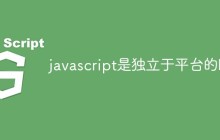 javascript是独立于平台的吗