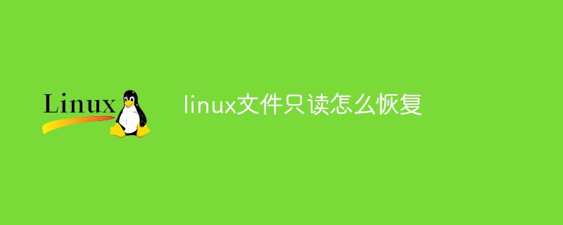 linux文件只读怎么恢复
