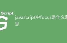javascript中focus是什么意思