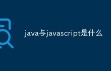 java与javascript是什么