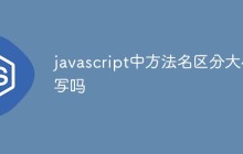 javascript中方法名区分大小写吗