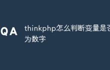 thinkphp怎么判断变量是否为数字