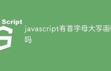 javascript有首字母大写函数吗
