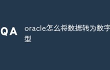 oracle怎么将数据转为数字类型
