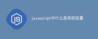 javascript中什么是局部变量