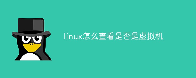 linux怎麼檢查是否是虛擬機