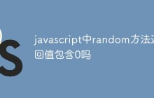 javascript中random方法返回值包含0吗