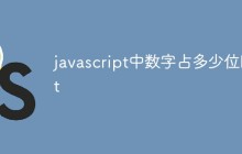 javascript中数字占多少位bit