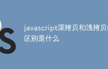 javascript深拷贝和浅拷贝的区别是什么