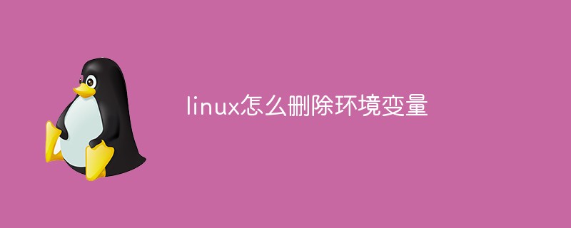 linux怎么删除环境变量