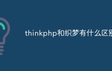 thinkphp和织梦有什么区别