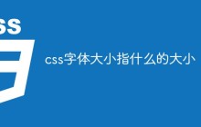css字体大小指什么的大小