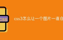 css3怎么让一个图片一直自转
