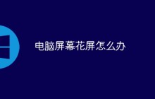 电脑屏幕花屏怎么办
