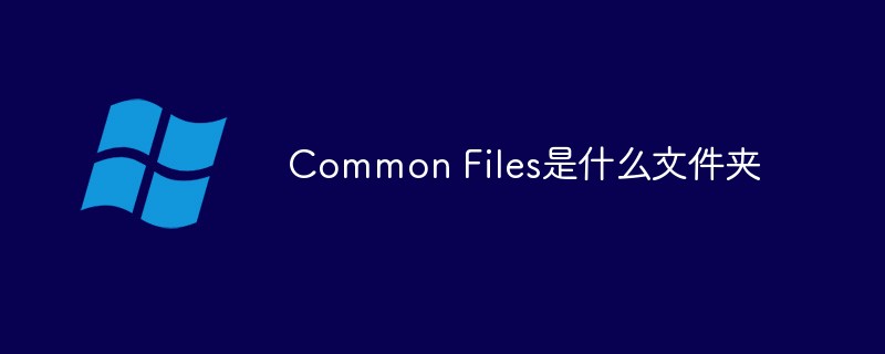 ​What folder is Common Files?
