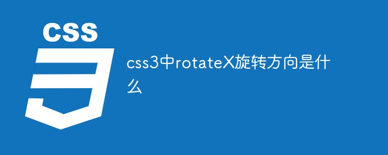 Quel est le sens de rotation de rotateX en CSS3