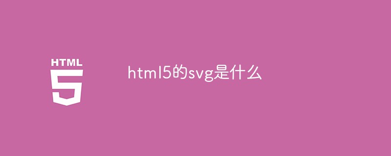 html5的svg是什么