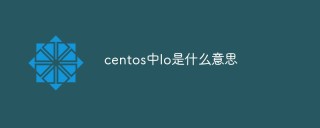 centos中lo是什么意思
