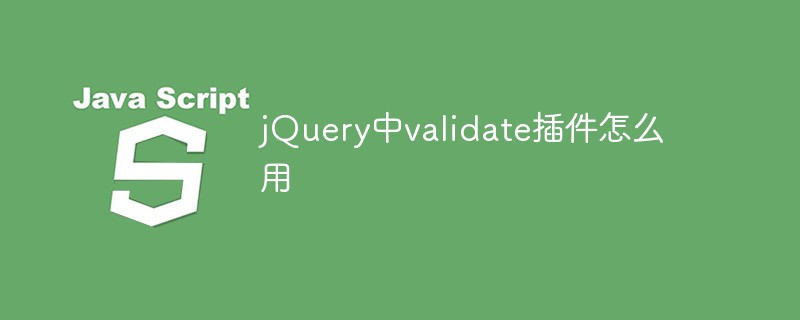 jQuery中validate插件怎么用