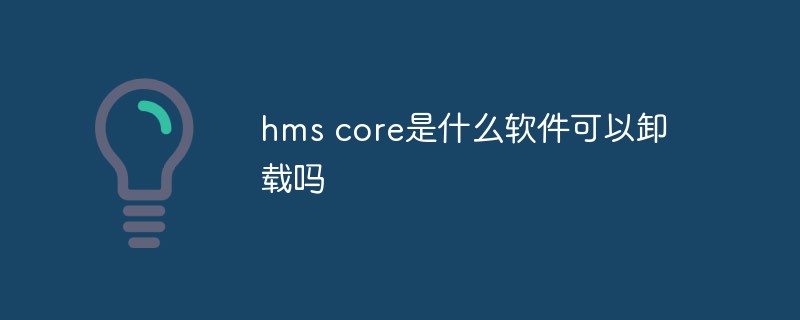 Welche Software ist HMS Core und kann sie deinstalliert werden?