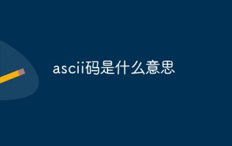 Que signifie le code ascii