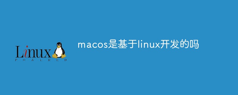 Macos는 Linux 기반으로 개발되었나요?