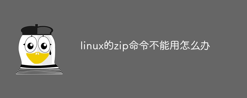 linux的zip指令不能用怎麼辦