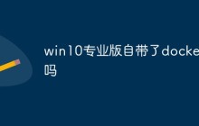 win10专业版自带了docker吗