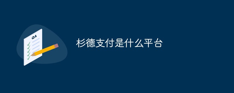 杉德支付是什么平台