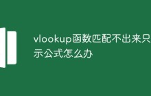 vlookup函数匹配不出来只显示公式怎么办