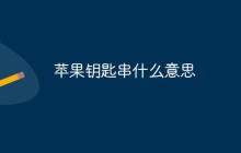 苹果钥匙串什么意思