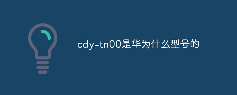 What model is cdy-tn00 from Huawei?