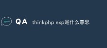 thinkphp exp是什麼意思