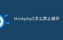 thinkphp5怎么禁止缓存