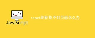 React の更新時にページが見つからない場合はどうすればよいですか?